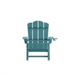 Afuera Living Rocking Adirondack Chair with Swiveling Cupholder - Blue