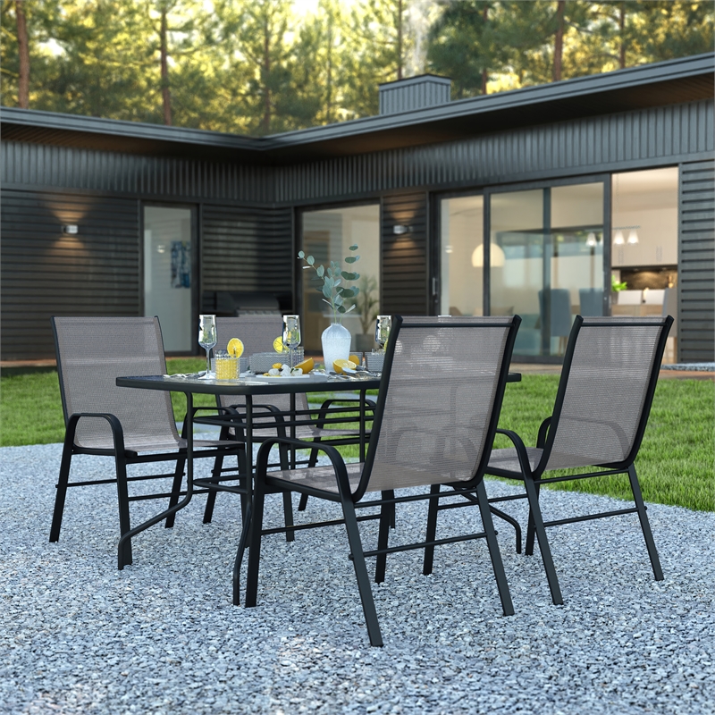 Afuera Living 5 Pc Patio Dining Set - 55
