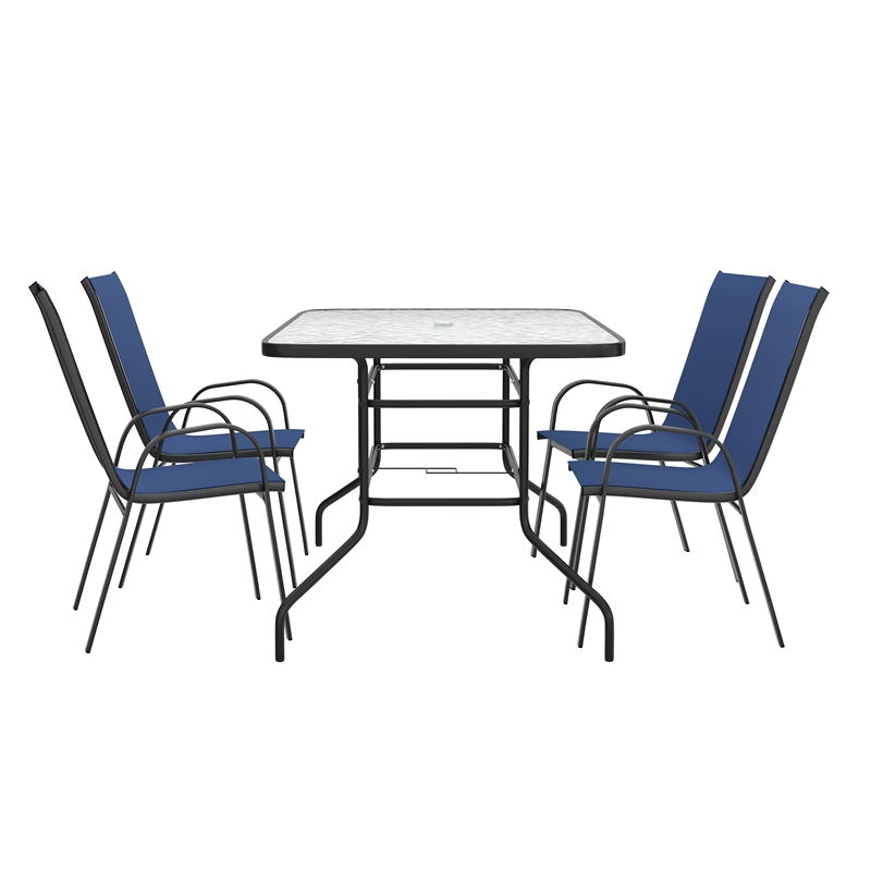 Afuera Living 5 Pc Patio Dining Set - 55