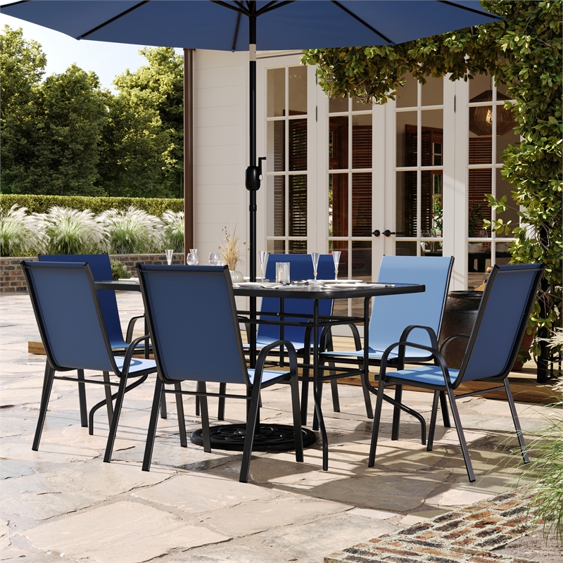 Afuera Living 7 Pc Patio Dining Set - 55