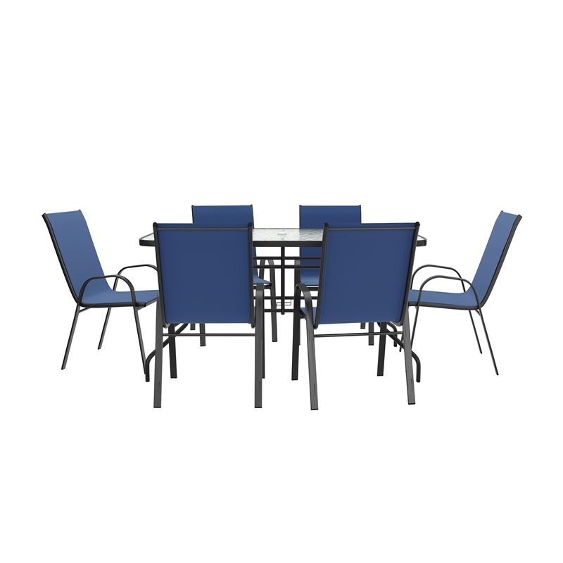 Afuera Living 7 Pc Patio Dining Set - 55