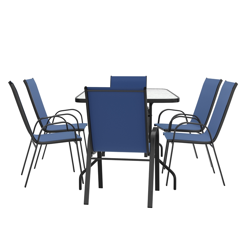 Afuera Living 7 Pc Patio Dining Set - 55