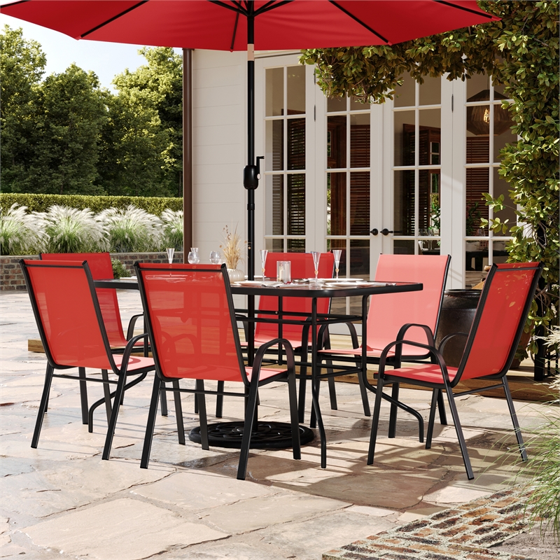 Afuera Living 7 Pc Patio Dining Set - 55