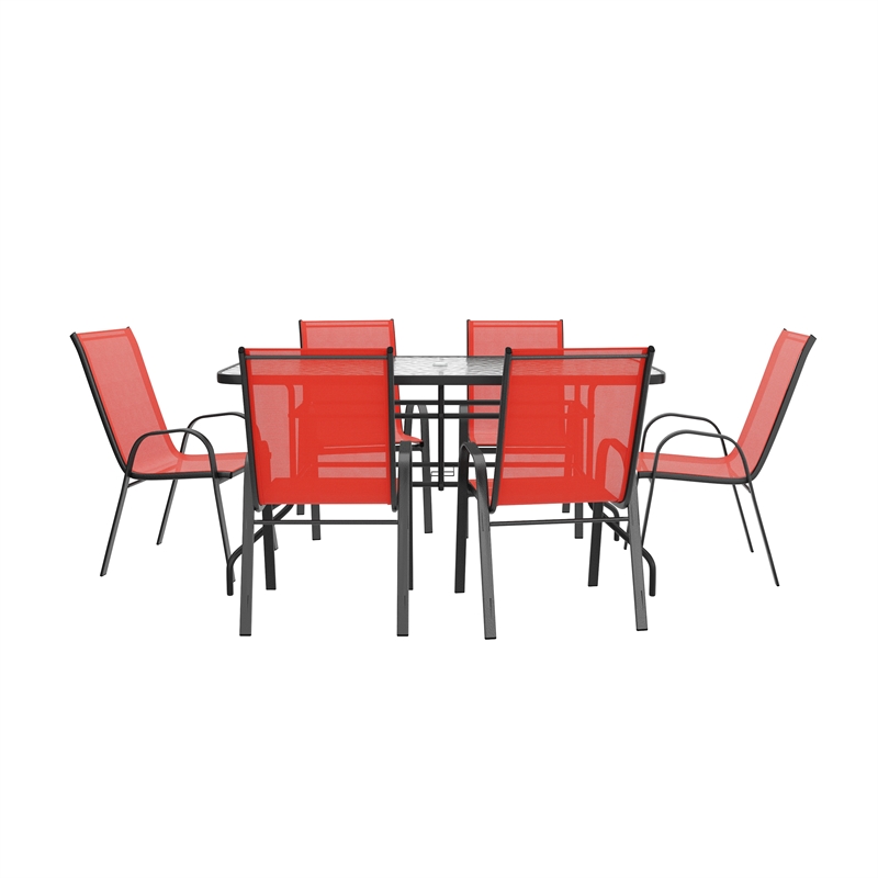 Afuera Living 7 Pc Patio Dining Set - 55