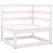 Afuera Living Solid Pinewood Standard Modular Garden Sofa in White