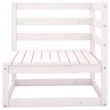 Afuera Living Solid Pinewood Standard Modular Garden Sofa in White