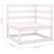 Afuera Living Solid Pinewood Standard Modular Garden Sofa in White