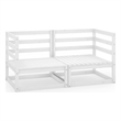 Afuera Living Solid Pinewood Standard Modular Garden Sofa in White