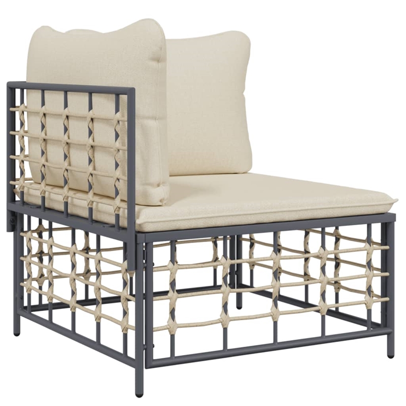 Afuera Living Poly Rattan Modular Garden Lounge Set in Beige