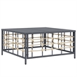 Afuera Living Poly Rattan Modular Garden Lounge Set in Beige