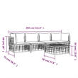 Afuera Living Poly Rattan Modular Garden Lounge Set in Beige