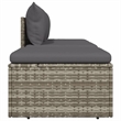 Afuera Living Rattan & Powder-Coated Polyester & PVC Garden Lounge Set in Gray