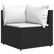 Afuera Living Poly Rattan Patio Lounge Set Black And in White