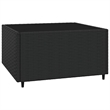 Afuera Living Poly Rattan Patio Lounge Set Black And in White