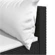 Afuera Living Poly Rattan Patio Lounge Set Black And in White