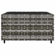 Afuera Living PE Rattan Compact Adjustable Feet Patio Lounge Set in Gray
