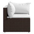 Afuera Living Square Contemporary Patio Lounge Set with Adjustable Feet