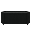 Afuera Living Contemporary Synthetic Poly Rattan Patio Lounge Set in Black
