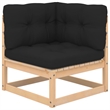 Afuera Living Solid Pinewood Medium Modular Corner Sofa in Anthracite