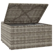 Afuera Living Contemporary Synthetic Poly Rattan Garden Lounge Set Gray