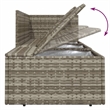 Afuera Living Contemporary Synthetic Poly Rattan Garden Lounge Set Gray