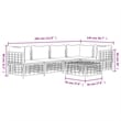 Afuera Living Poly Rattan Large Modular Garden Lounge Set in Anthracite