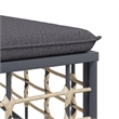 Afuera Living Poly Rattan 5 Piece Set Modular Garden Lounge Set in Anthracite