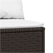 Afuera Living PE Rattan Medium Modular Patio Middle Sofa in Brown