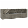 Afuera Living Rattan Steel & Polyester & Pvc Garden Lounge Set Gray