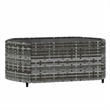 Afuera Living PE Rattan Standard Adjustable Feet Patio Lounge Set in Gray