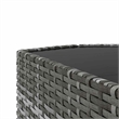 Afuera Living PE Rattan Standard Adjustable Feet Patio Lounge Set in Gray