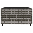 Afuera Living Rattan Powder-Coated Steel & Glass Patio Lounge Set in Gray