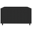 Afuera Living Rattan Powder-Coated Steel & Glass Patio Lounge Set in Black