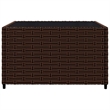 Afuera Living Poly Rattan Compact Adjustable Feet Patio Lounge Set in Brown