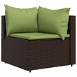 Afuera Living Contemporary Synthetic Poly Rattan Patio Lounge Set in Brown