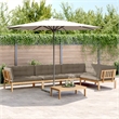 Afuera Living Solid Acacia Wood Large Modular Pallet Sofa Set