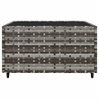Afuera Living Contemporary Synthetic Poly Rattan Patio Lounge Set in Gray