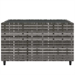 Afuera Living Rattan 4 PC Patio Lounge Set With Cushions in Dark Blue/Gray Frame