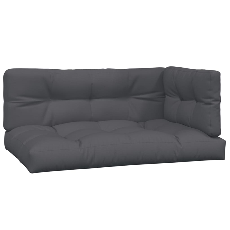 Afuera Living Solid Acacia Wood & Polyester Pallet Corner Sofa in Charcoal