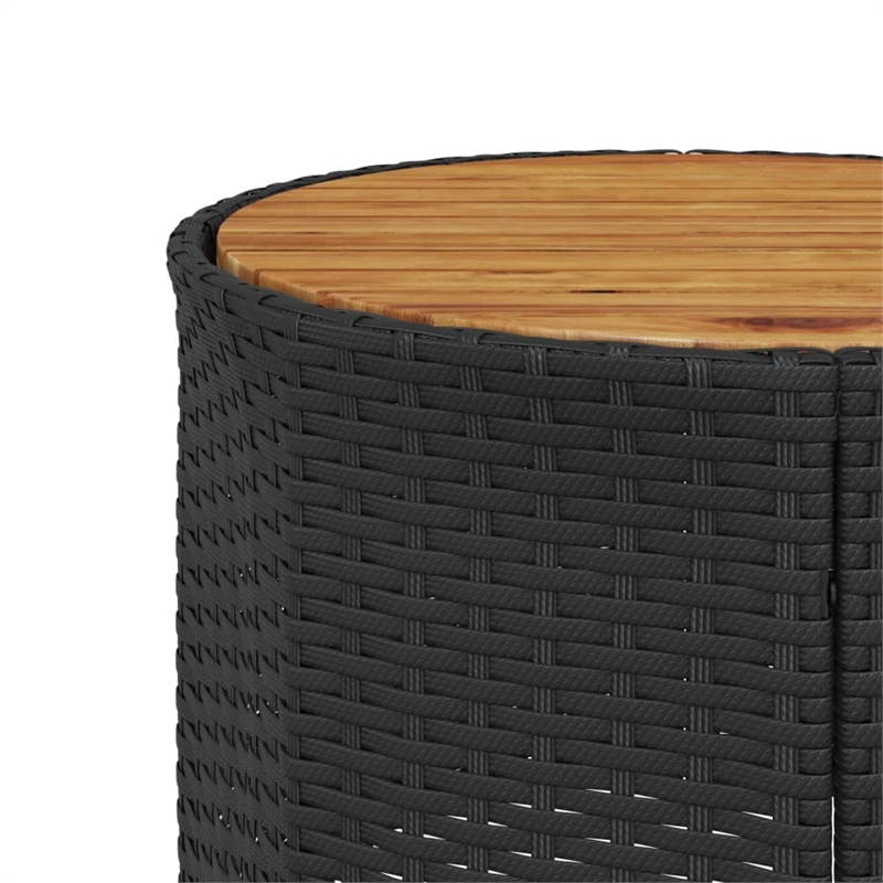 Afuera Living PE Rattan Large Patio Sofa Set in Black With Removable Covers