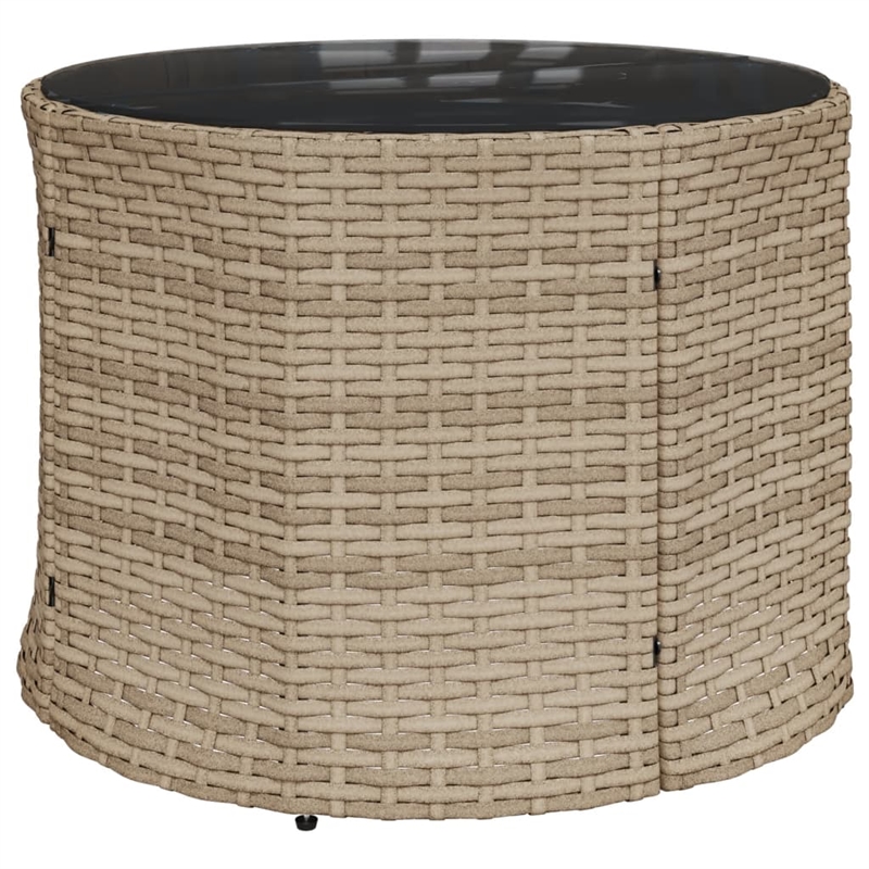 Afuera Living PE Rattan Large Patio Sofa With Removable Covers in Beige
