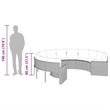 Afuera Living Contemporary Synthetic Poly Rattan Patio Sofa in Beige