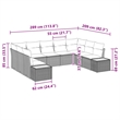 Afuera Living 5 Piece Black Poly Rattan Garden Sofa Set With Cushions