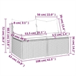Afuera Living Medium Poly Rattan Garden Middle Sofa Modular in Black