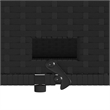Afuera Living Rattan & Powder-Coated Steel Garden Sofa With Polyester in Black