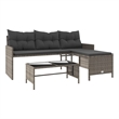 Afuera Living Garden Sofa With Removable Covers Contemporary Durable Design