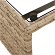 Afuera Living 3-Seater Poly Rattan Garden Sofa With Removable Covers in Beige