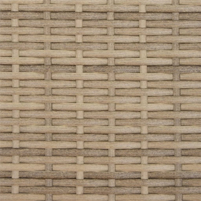 Afuera Living PE Rattan Garden Sofa With Removable Covers in Beige