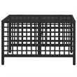 Afuera Living Contemporary Synthetic Poly Rattan Garden Sofa Set in Black