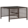 Afuera Living 3-Piece PE Rattan Garden Sofa Set Adjustable Armrests in Brown